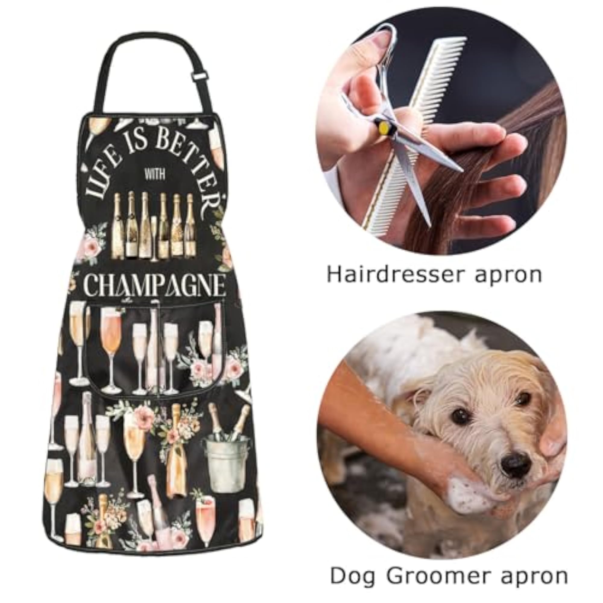 Champagne Kitchen Apron Gift